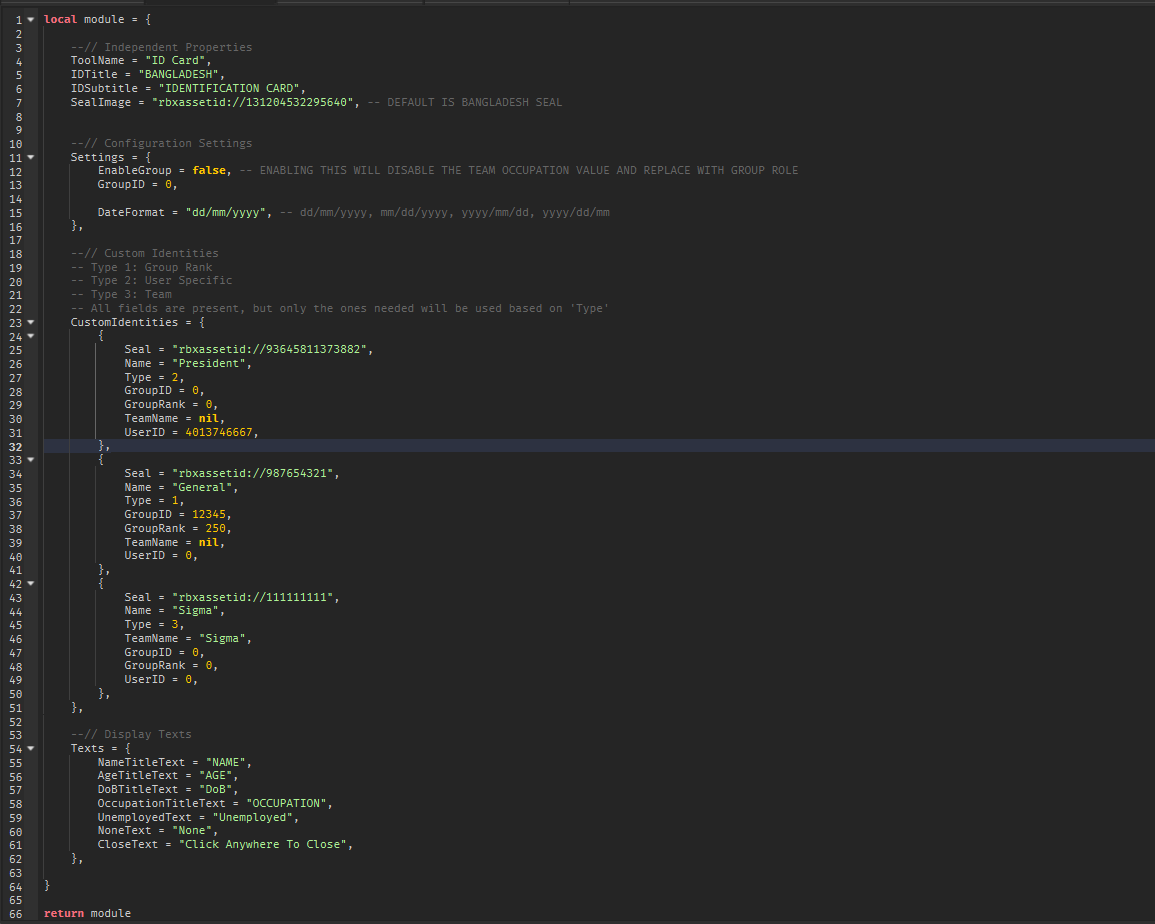 Identity Card System #2